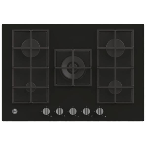 Plaque de cuisson HOOVER 5 Feux 75cm noir (HVG74K3B) Plaque de cuisson HOOVER 5 Feux 75cm noir (HVG74K3B)